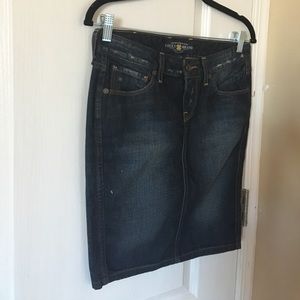 Luckybrand denim skirt brand new mini dark blue